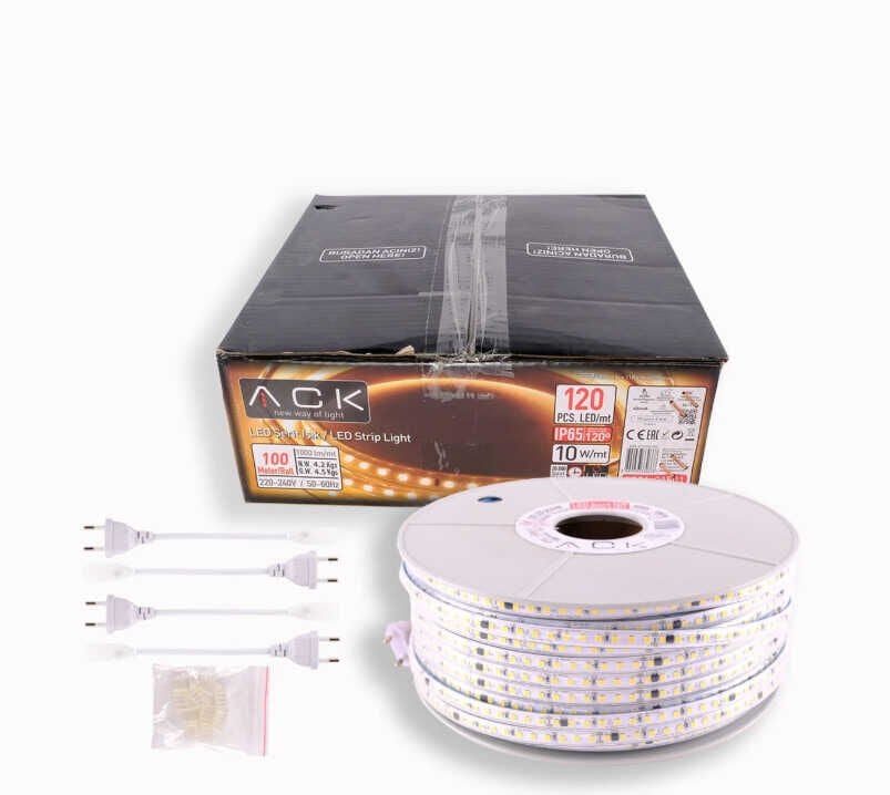 ACK AS01-01501 220V 120 Led Şerit Led 4000K IP65